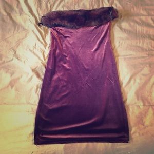 Vintage Guess stretch velour dress